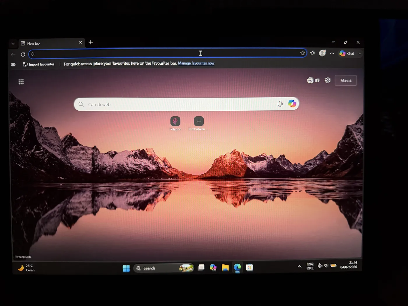 Dark theme — browser